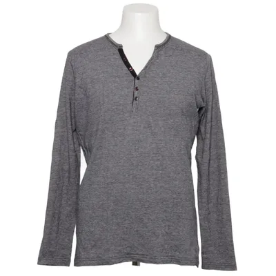 Henley Shirt (Grau) von Broadway NYC Fashion Baumwolle
