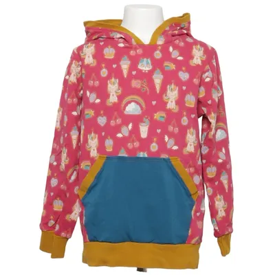 Hættetrøje (Pink, Blå, Gul) fra Maxomorra