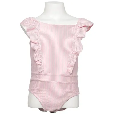 Maillot de bain une pièce (Rose, Blanc) de H&M Élasthane, Polyamide, Polyester