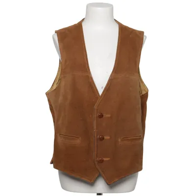 Leather vest (Brown) from Schott NYC