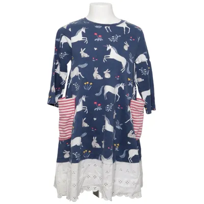 Jurk (Blauw, Wit, Meerkleurig) van Mini Boden Katoen