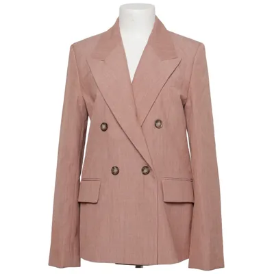 Blazer (Beige) de Victoria Beckham Coton, Polyamide, Polyester, Viscose, Laine