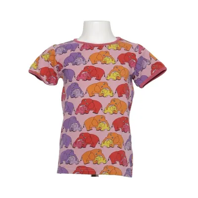 T-shirt (Pink, Multicolored) from Småfolk Elastane, Organic cotton
