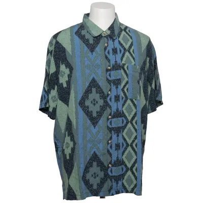 Short sleeve shirt (Blue, Green, Multicolored) from Urban Outfitters Viscose