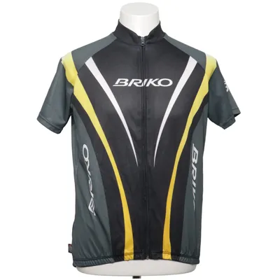 Wielershirt (Grijs, Geel, Wit) van Briko Polyester