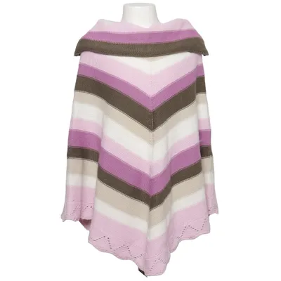 Poncho (Violet, Blanc, Beige) de Crash One Acrylique