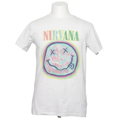 T-shirt (Blanc, Multicolore) de Nirvana Coton
