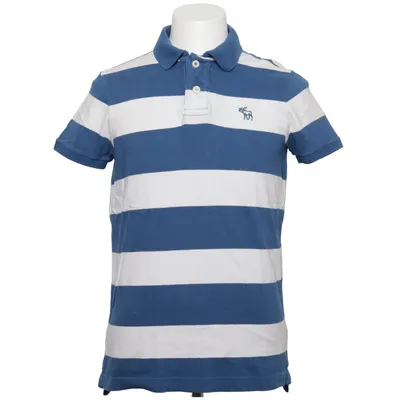 Poloshirt (Blauw, Wit) van Abercrombie & Fitch Katoen