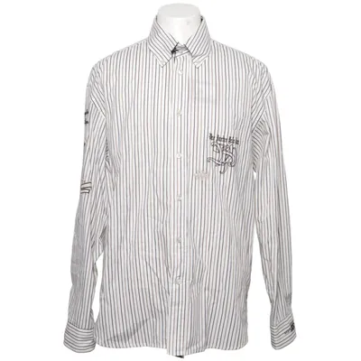 Chemise (Blanc, Bleu) de Van Santen & Van Santen Coton