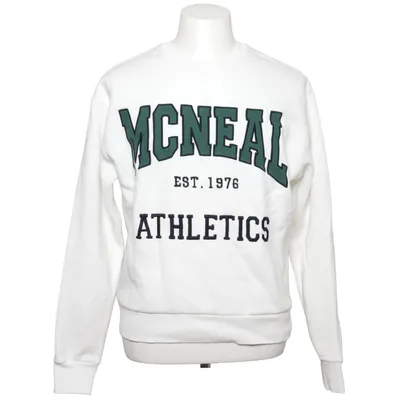 Sweatshirt (White, Green) from McNeal Cotton, Polyester