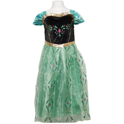 Fancy dress (Black, Green, Gold) from Frozen Cotton, Polyester