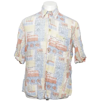 Korte mouwen shirt (Blauw, Geel, Bruin) van Henry Morell