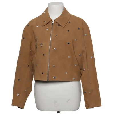 Läderjacka (Beige) från Sandro Skinn, Polyester