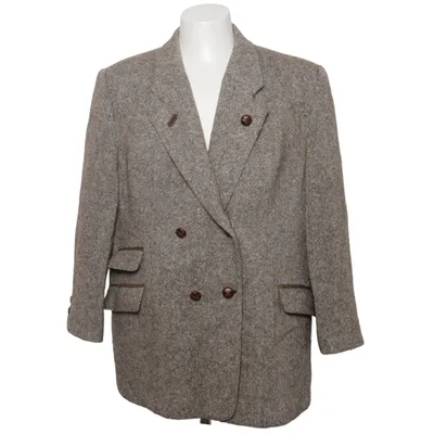 Kavaj (Brun) Polyester, Viskos, Ull