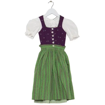 Dirndl (Purple, Green, White) from Hammerschmid Cotton