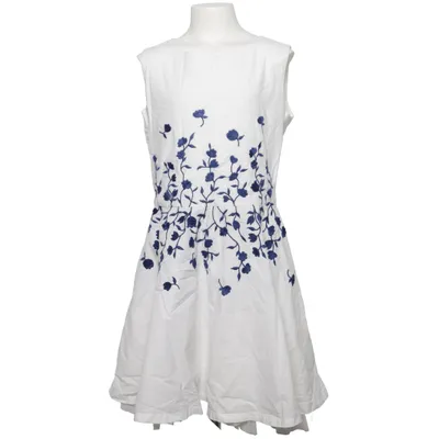 Jurk (Wit, Blauw) van C&A Katoen, Polyester
