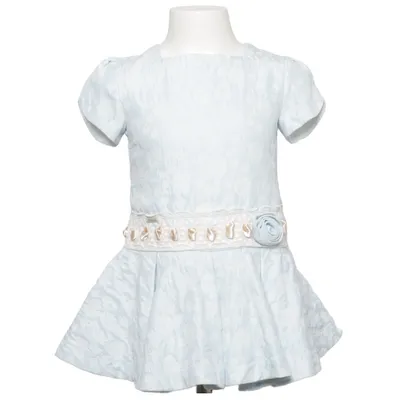 Robe (Bleu, Blanc) de Miranda Coton, Polyester