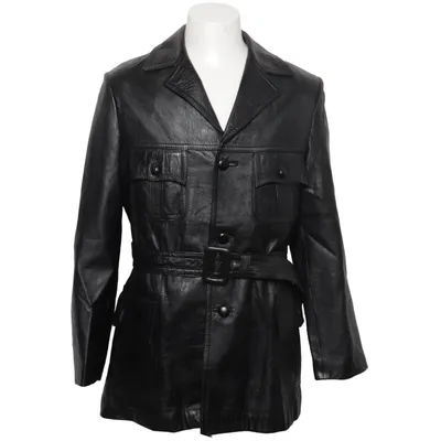 Veste en cuir (Noir) de Trojan