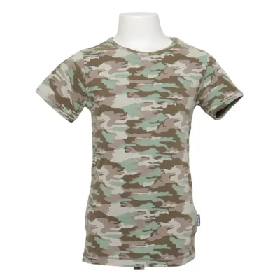 T-shirt (Grön, Beige, Brun) från Claesen's Bomull, Elastan