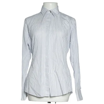 Chemise (Blanc, Bleu) de The Shirt Factory Coton