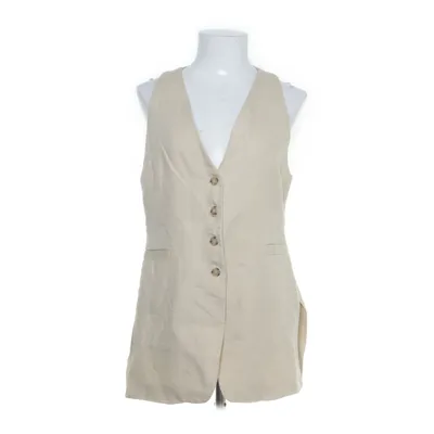 Suit vest (Beige) from Massimo Dutti Cotton, Linen