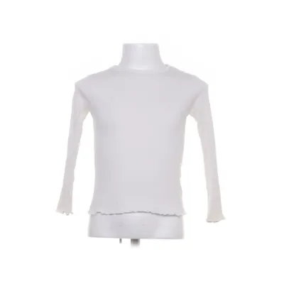 Langærmet t-shirt (Hvid) fra H&M Bomuld, Elastan