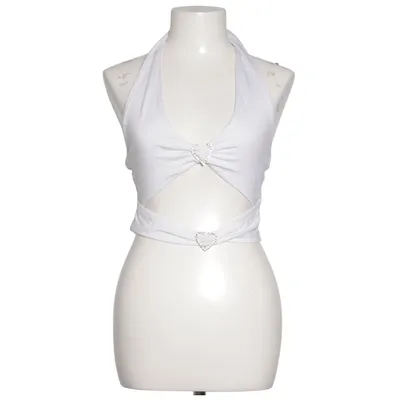 Halterneck top (Hvid) fra AsYou Elastan, Viscose