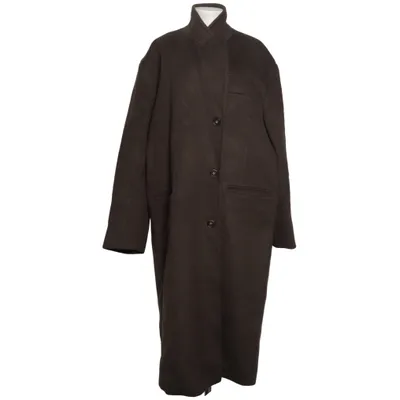 Coat (Brown) from The Frankie Shop Polyamide, Wool
