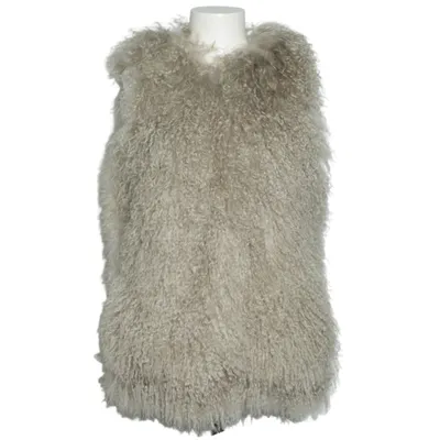 Bont gilet (Beige) van Chaleur