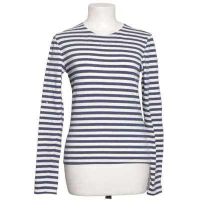 Långärmad t-shirt (Blå, Vit) från NA-KD Bomull, Elastan