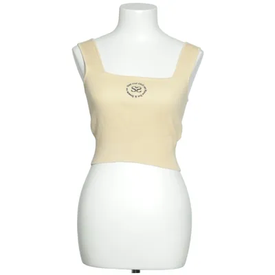Crop top (Jaune) de Sandro Coton, Polyamide, Polyester, Viscose