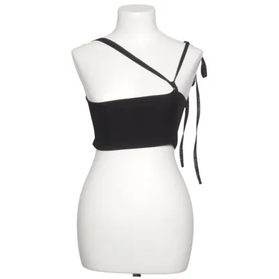Crop top (Sort) fra Angelica Blick x NA-KD Elastan, Polyester