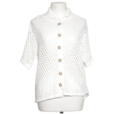 Cardigan (White) from NA-KD Acrylic, Cotton