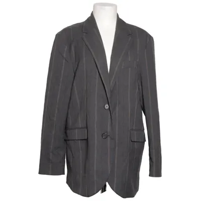 Blazer (Gray) from Monki Polyester, Viscose, Elastane