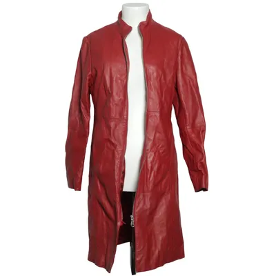 Leren jas (Rood) van Gipsy by Mauritius Leer, Polyester