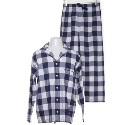 Pyjamas (Blå, Vit) från Hästens Bomull