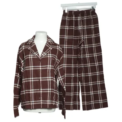 Pyjamasz (Brun, Hvid) fra Adanola Bomuld