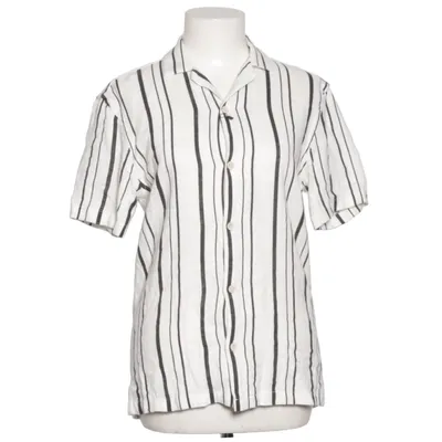 Kortärmad skjorta (Vit, Svart) från Zara Linne, Viskos