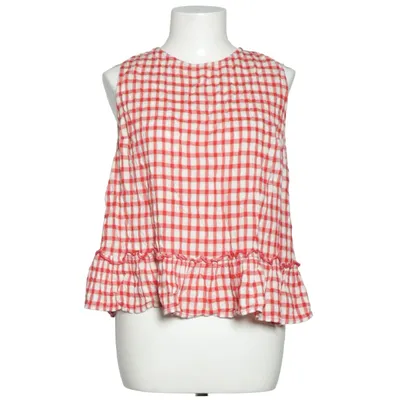 Top (Rød, Hvid) fra Lindex Bomuld, Elastan, Viscose