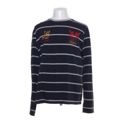 Langærmet t-shirt (Blå, Grå) fra L.F.C. Liverpool Football Club Bomuld