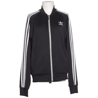 Träningsjacka (Svart, Vit) från Adidas Bomull, Polyester