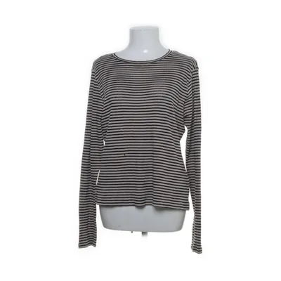 Långärmad t-shirt (Beige, Svart) från Lindex Polyester, Bomull