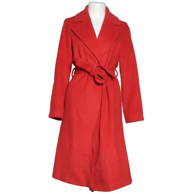 Coat (Red) from Helene Berman London Acetate, Acrylic, Polyester