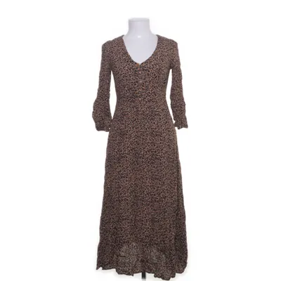 Långklänning (Brun, Svart, Flerfärgad) från Indiska Viskos