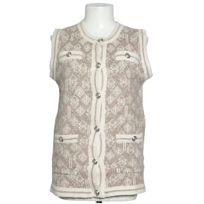 Väst (Beige, Vit) från Frime Akryl, Elastan, Polyester, Ull