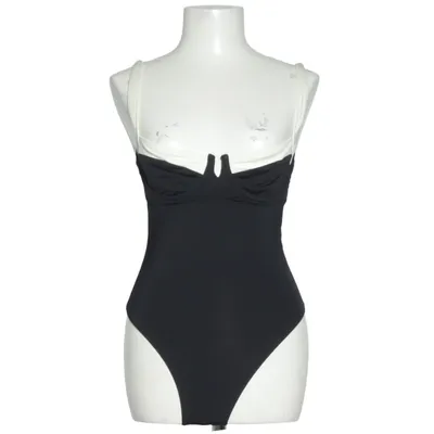 Swimsuit (Black, White) from Monday Swimwear Elastane, Polyester