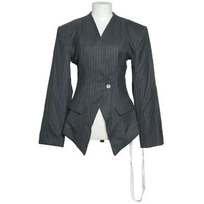 Blazer (Gray) from OW Collection Cotton, Elastane, Polyester, Viscose, Wool