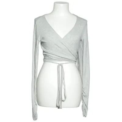 Slå om-cardigan (Grå) fra H&M Move Modal, Elastan