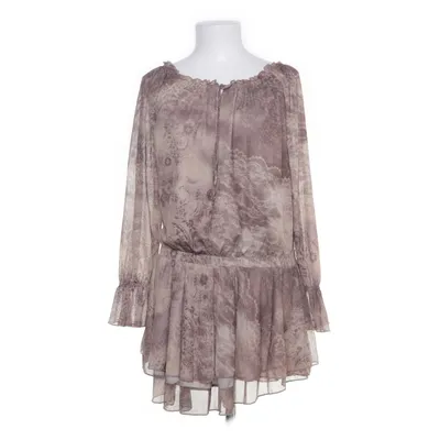 Dress (Beige, Multicolored) from Bershka Elastane, Polyester