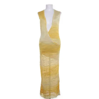 Långklänning (Gul) från Heart of Lovikka Linne, Viskos